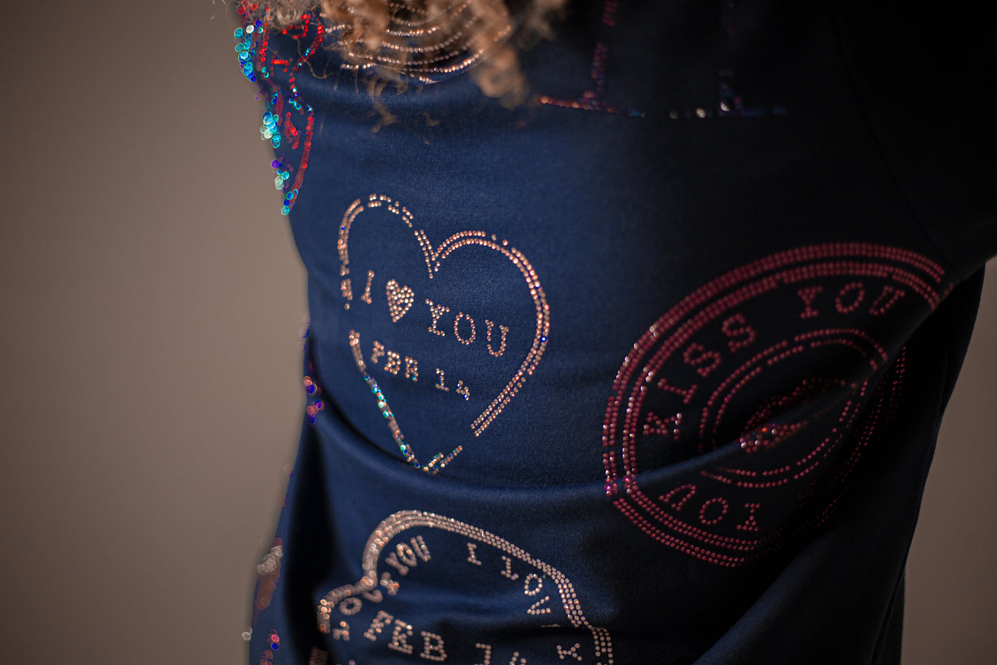 Sweater Sellos Love Oversize