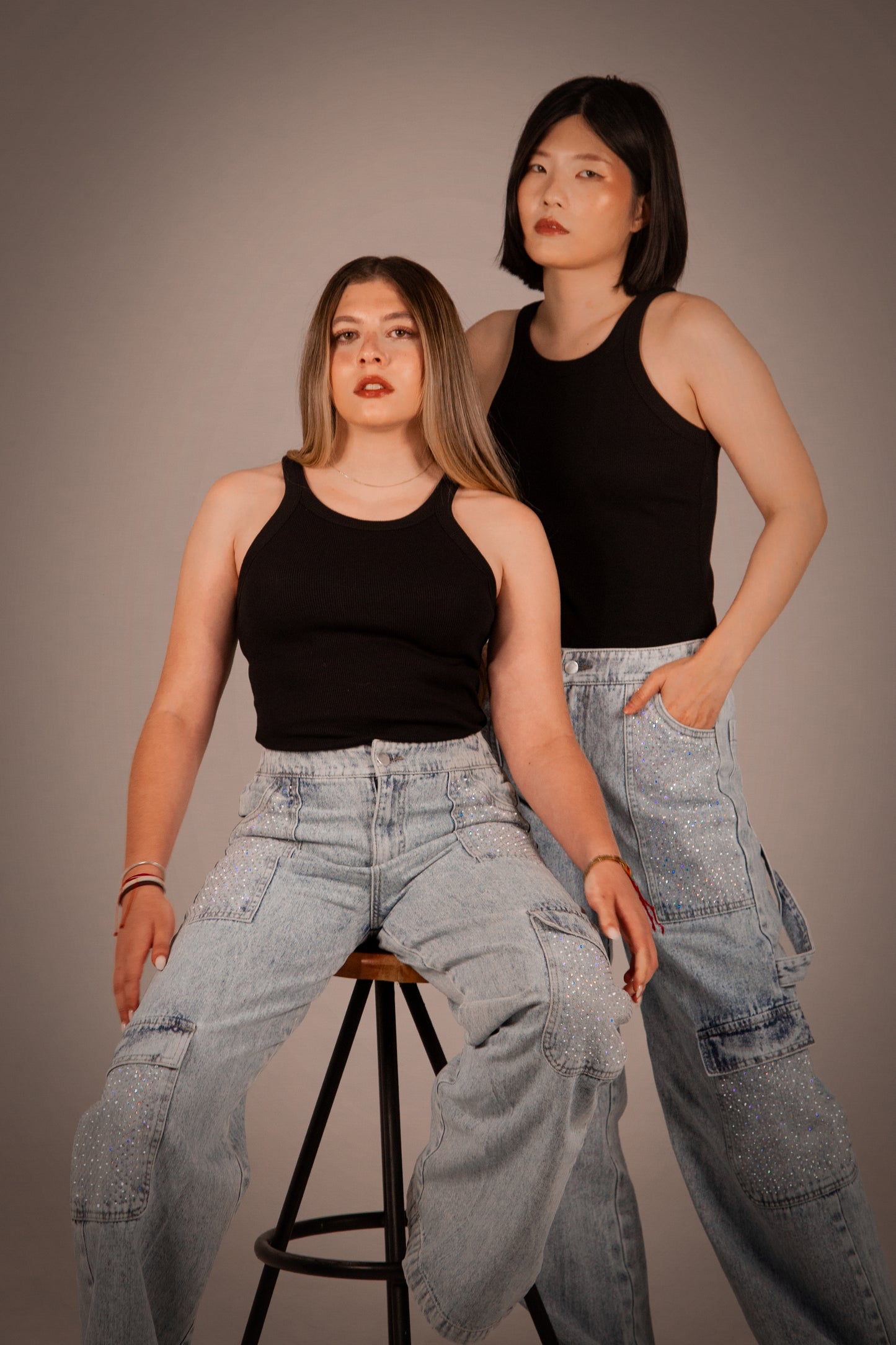 Ice Shiny Pocket Jean