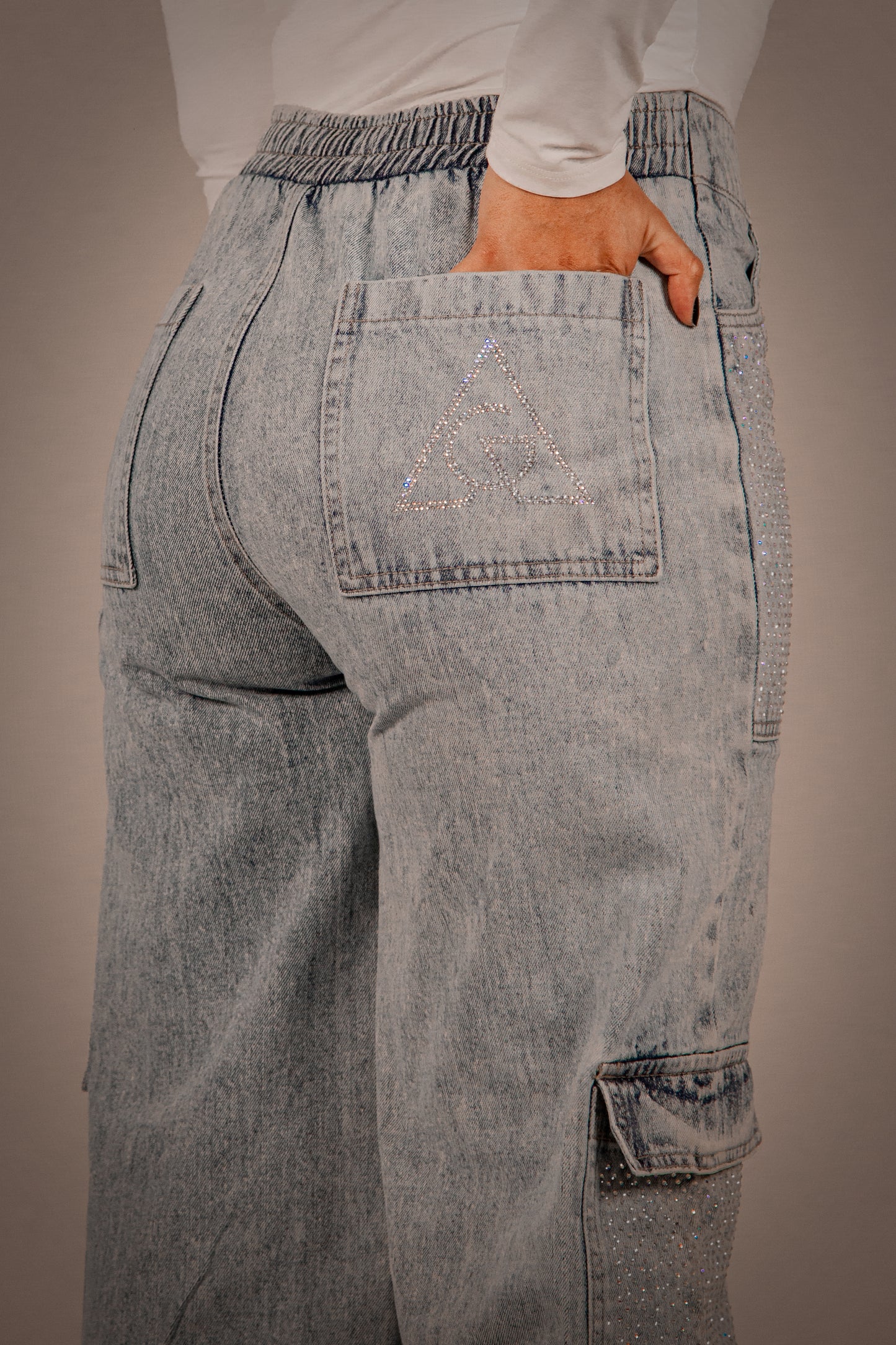 Ice Shiny Pocket Jean