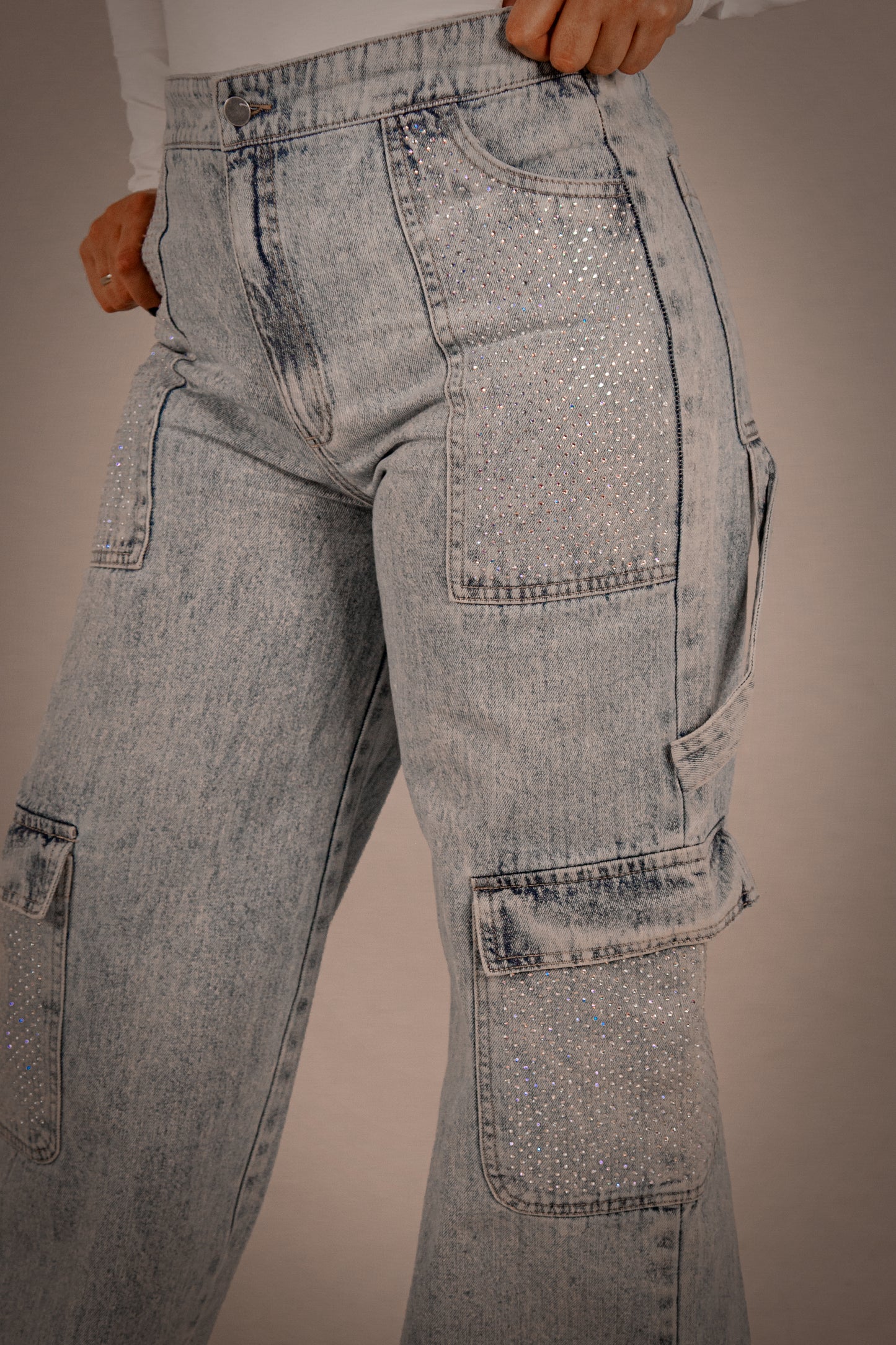 Ice Shiny Pocket Jean