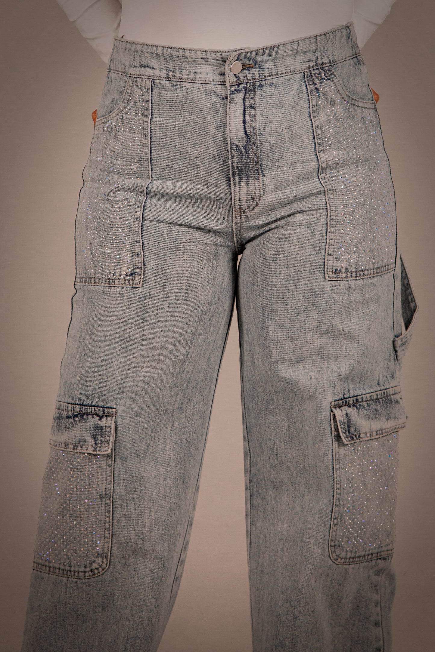 Ice Shiny Pocket Jean