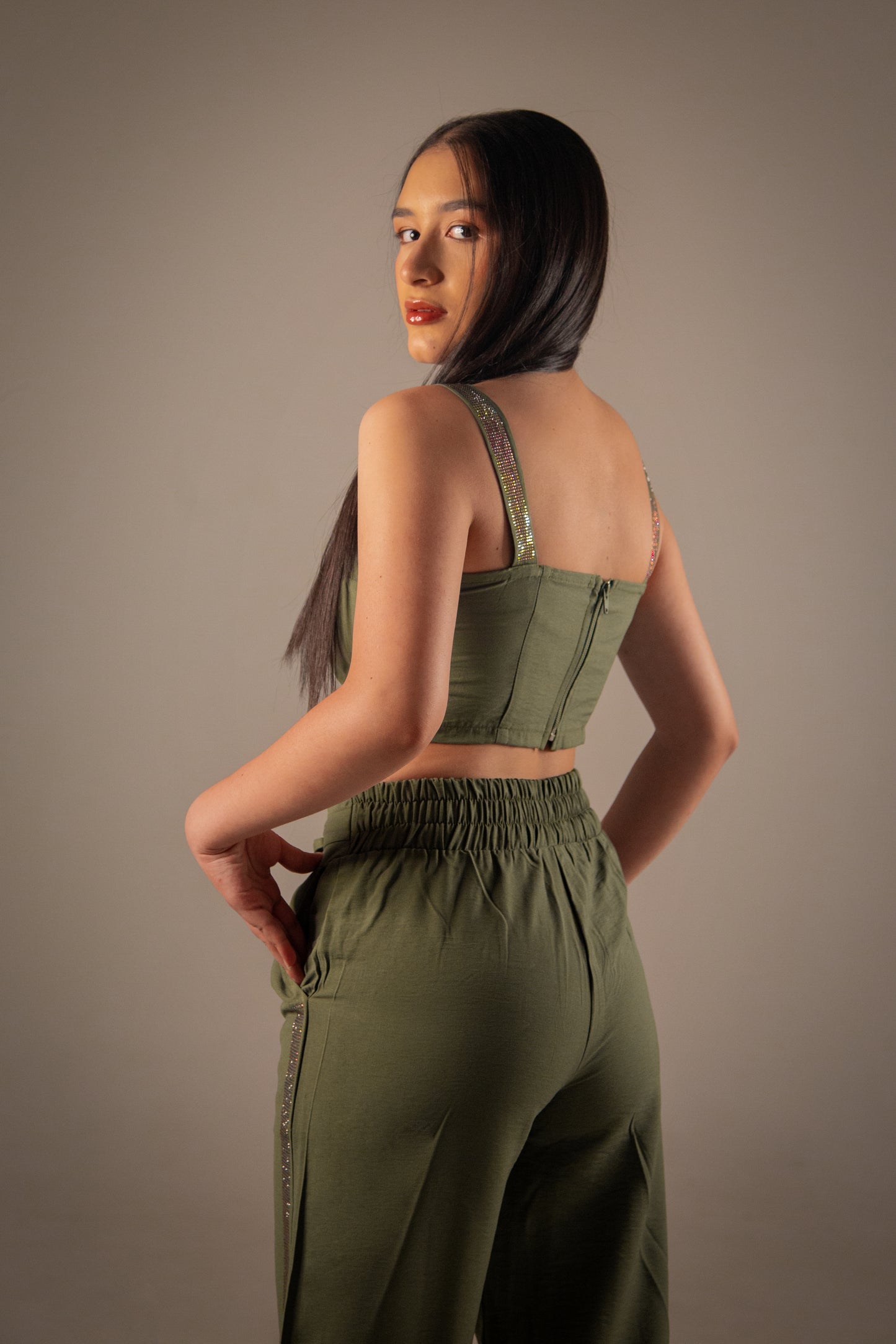 Set Verde Olivo