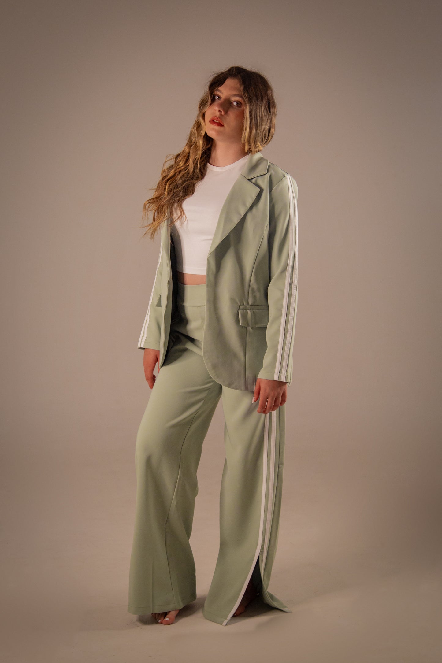 Set Blazer Sport Verde Pistacho