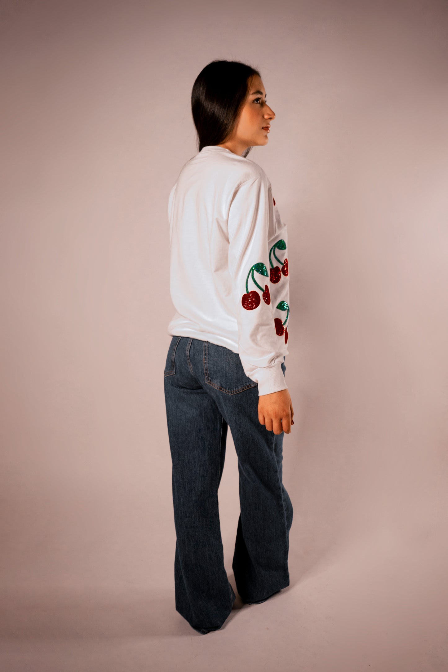 Sweater Cerezas Oversize Color Off White