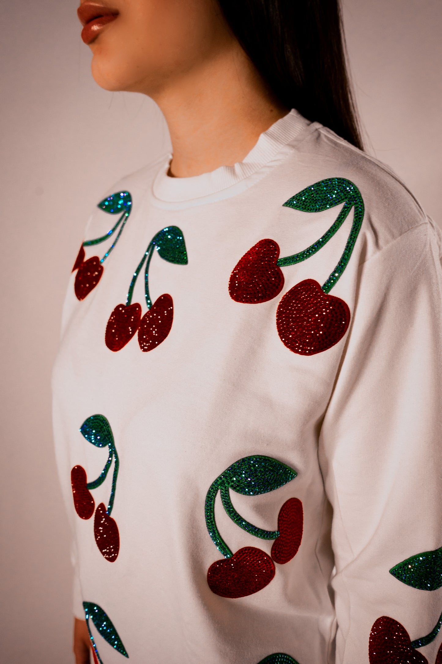 Sweater Cerezas Oversize Color Off White