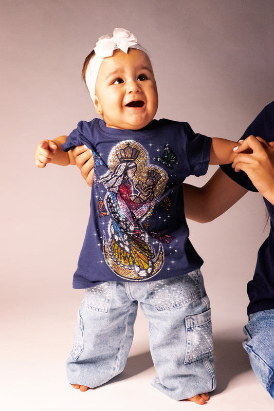 Chinita Mariposa Color Azul Oscuro Kids