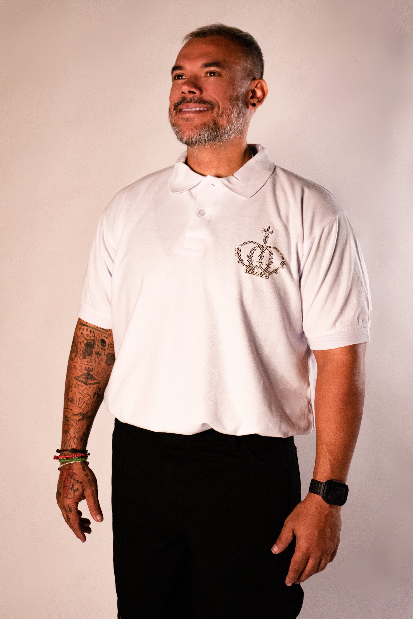 Polo Virgen del Valle Hombre Color Blanco