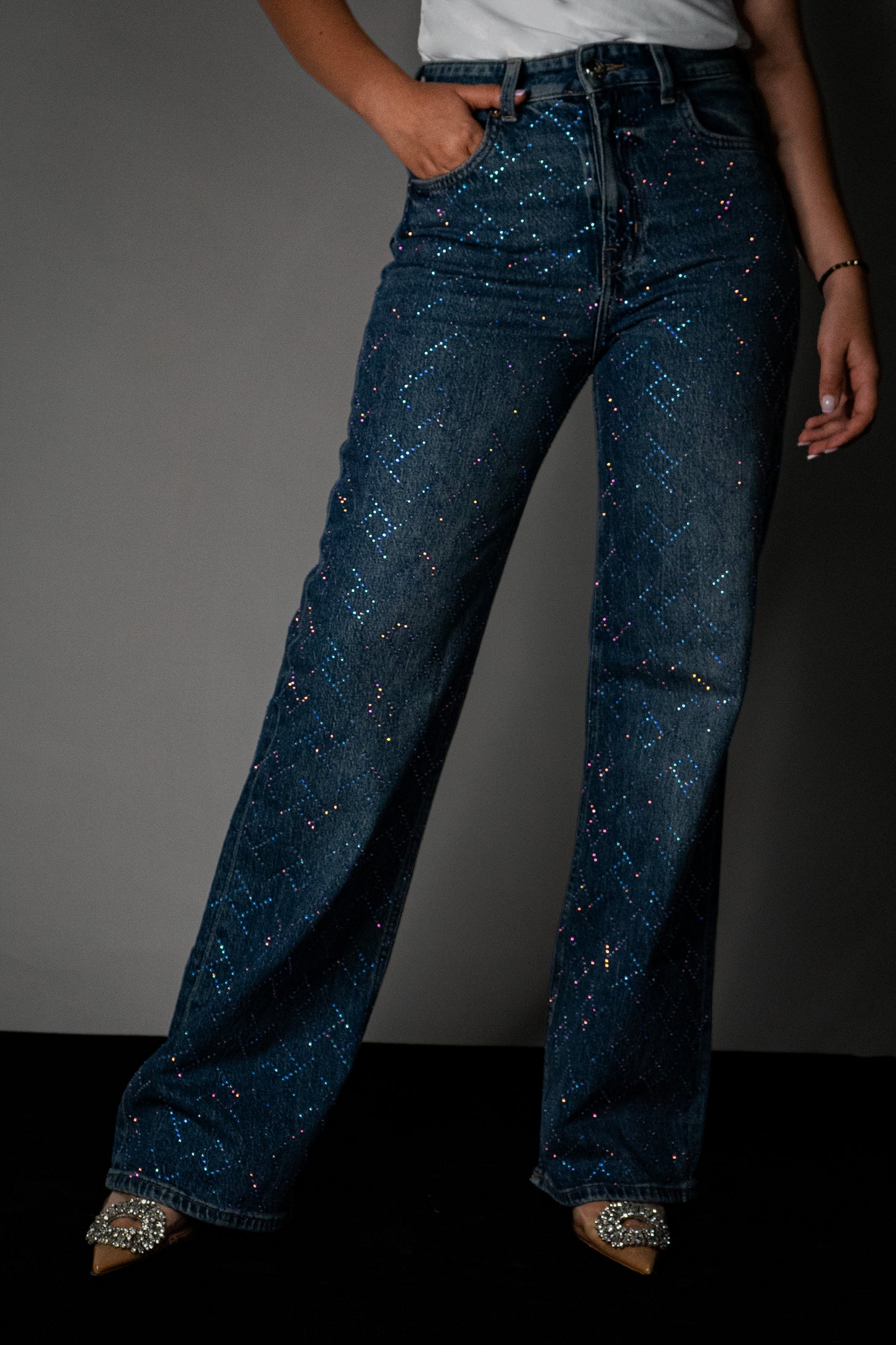 Jean Spiner Wide Leg High Rise