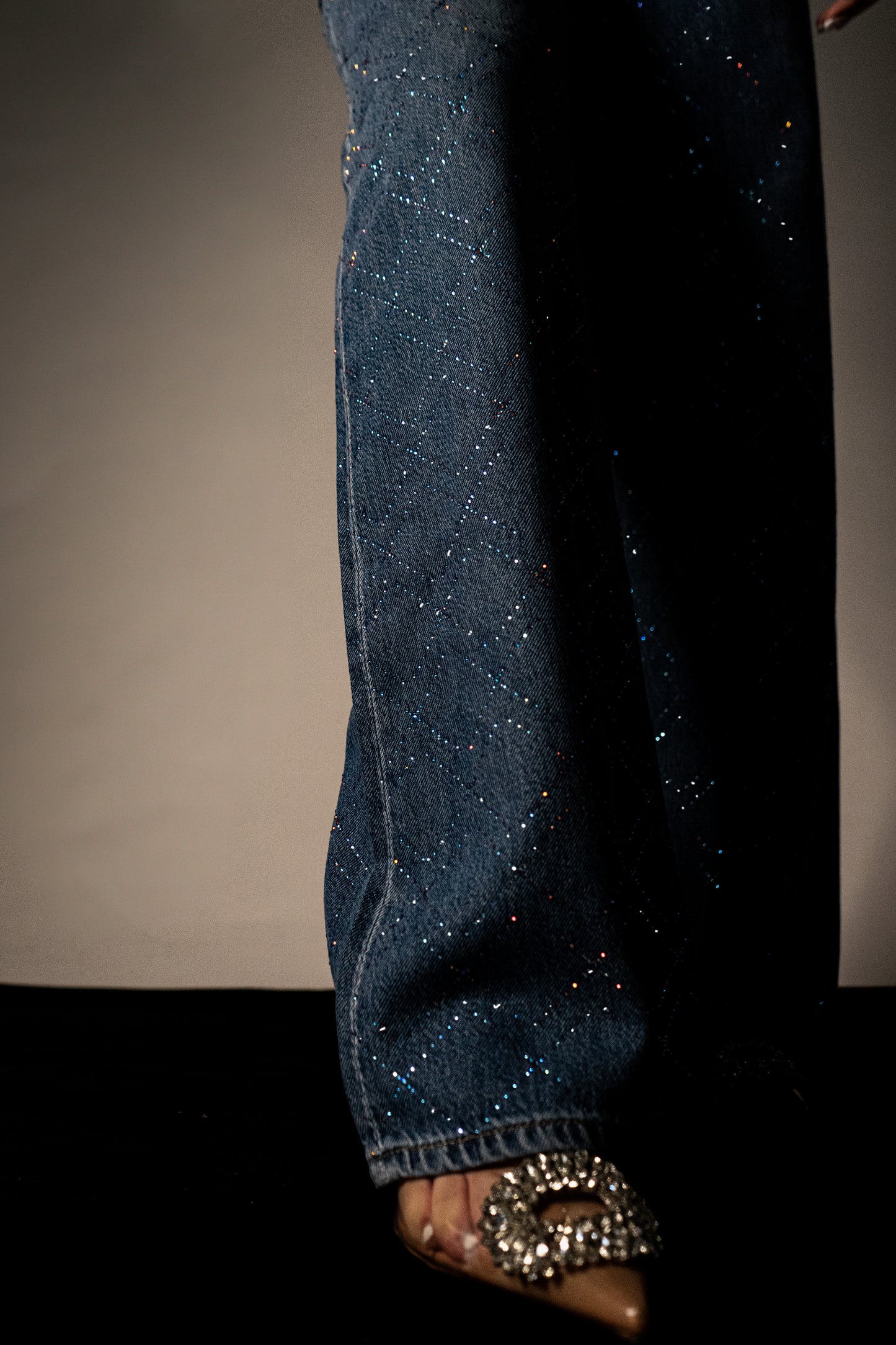 Jean Cadeneta Wide Leg High Rise