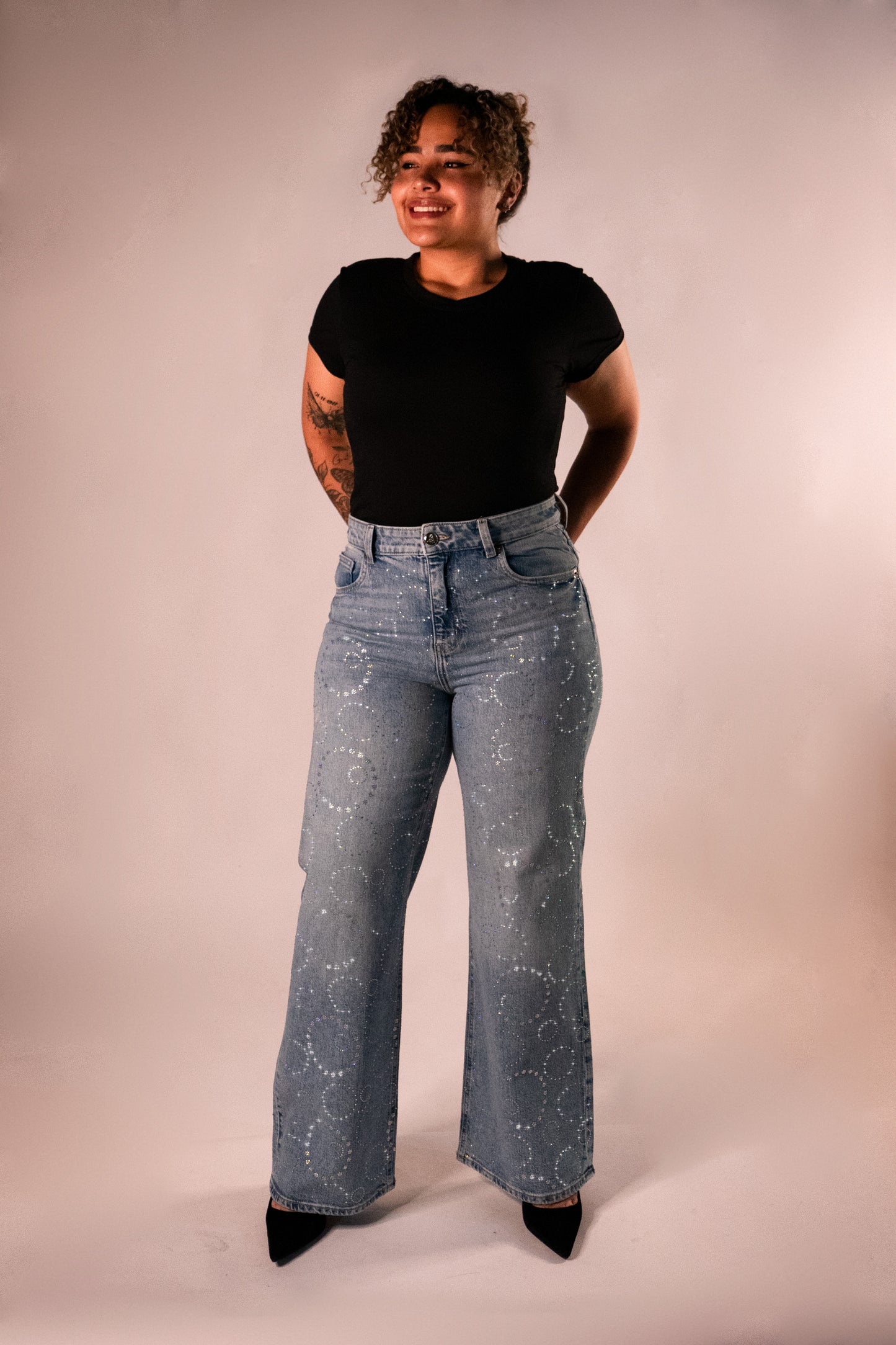 Jean Circulos Wide Leg High Rise