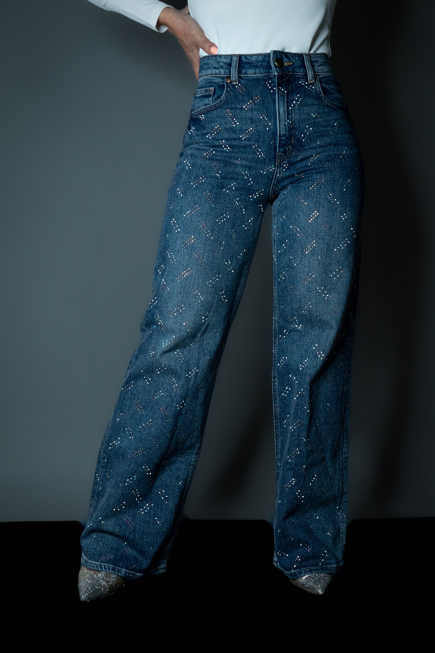 Jean Líneas Etéreas Wide Leg High Rise
