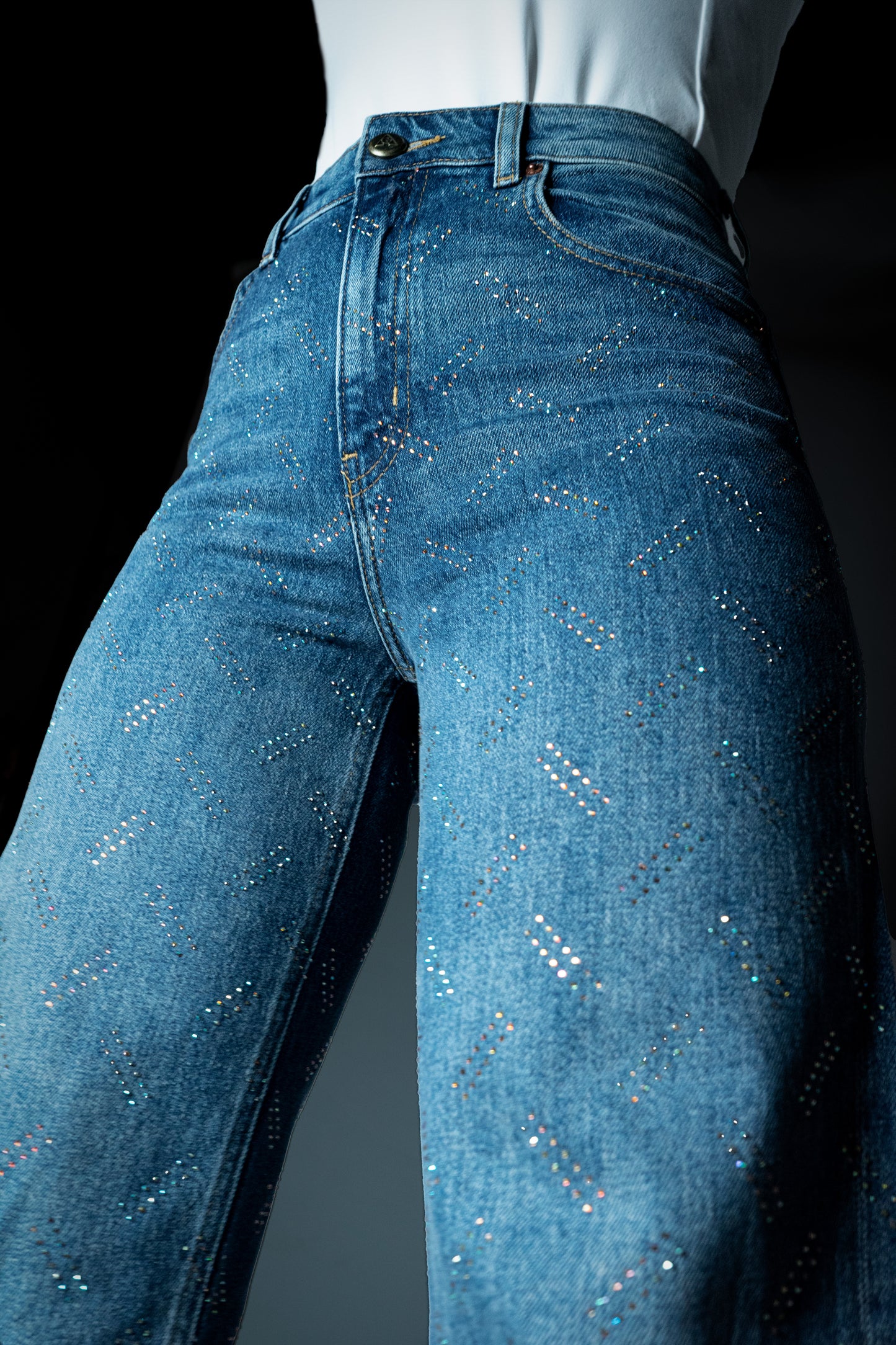 Jean Líneas Etéreas Wide Leg High Rise