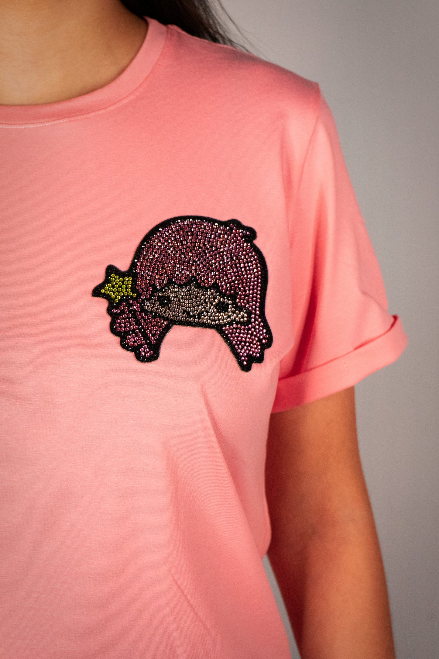 Twin Color Rosado pastel Manga Doblada