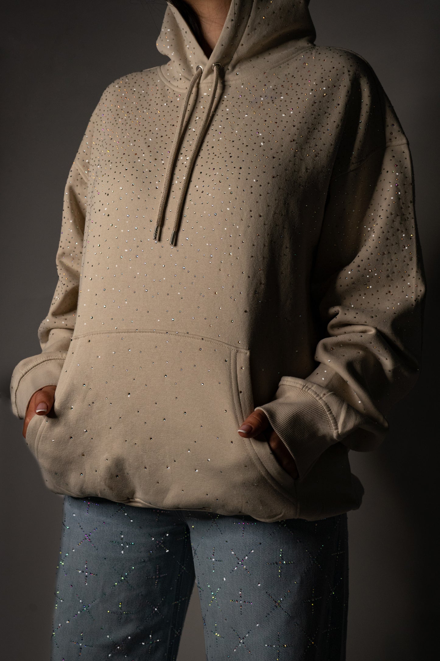 Hoodie Oversized Sparkle