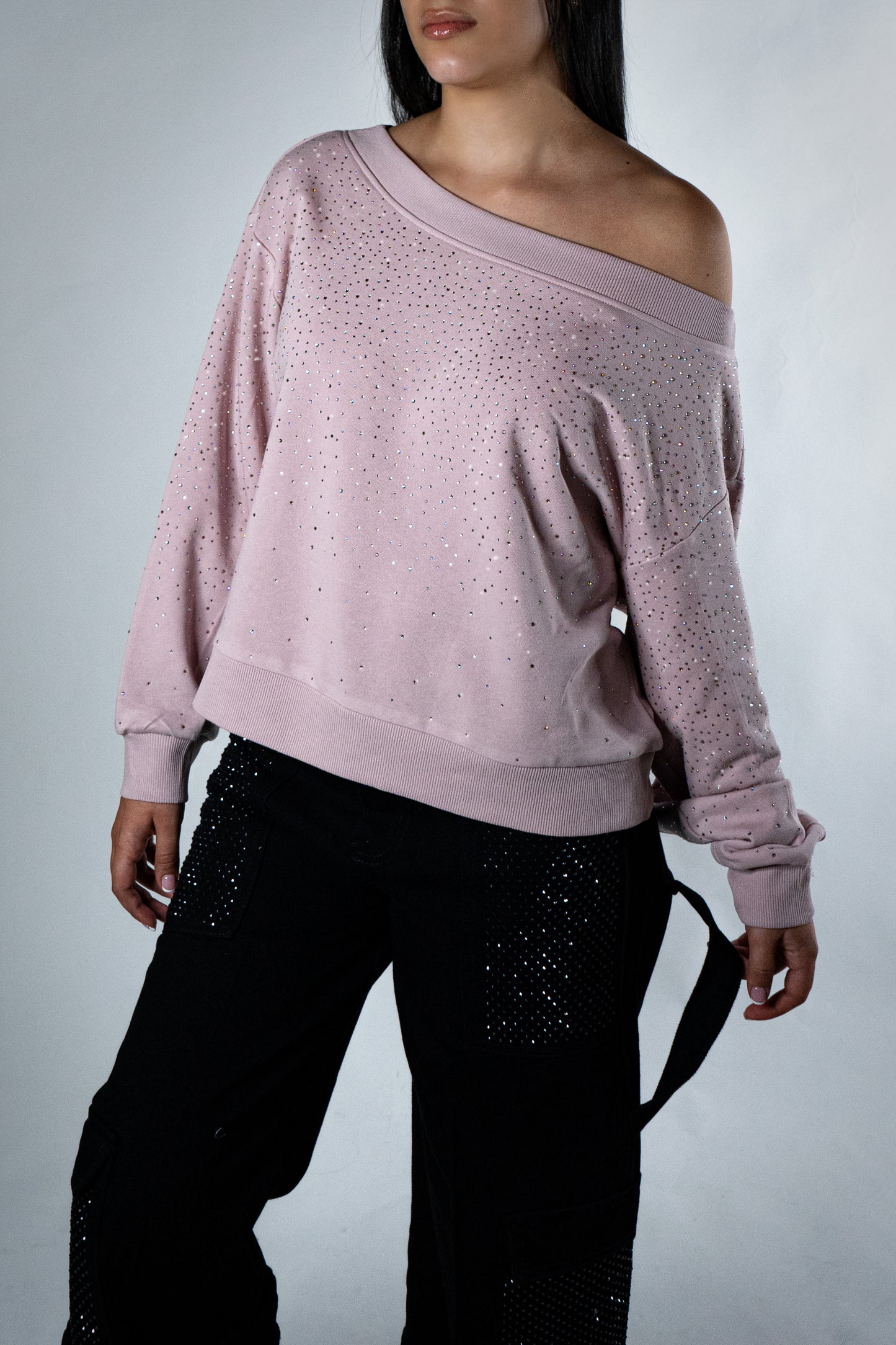Sweater Sparkle Off Shoulder