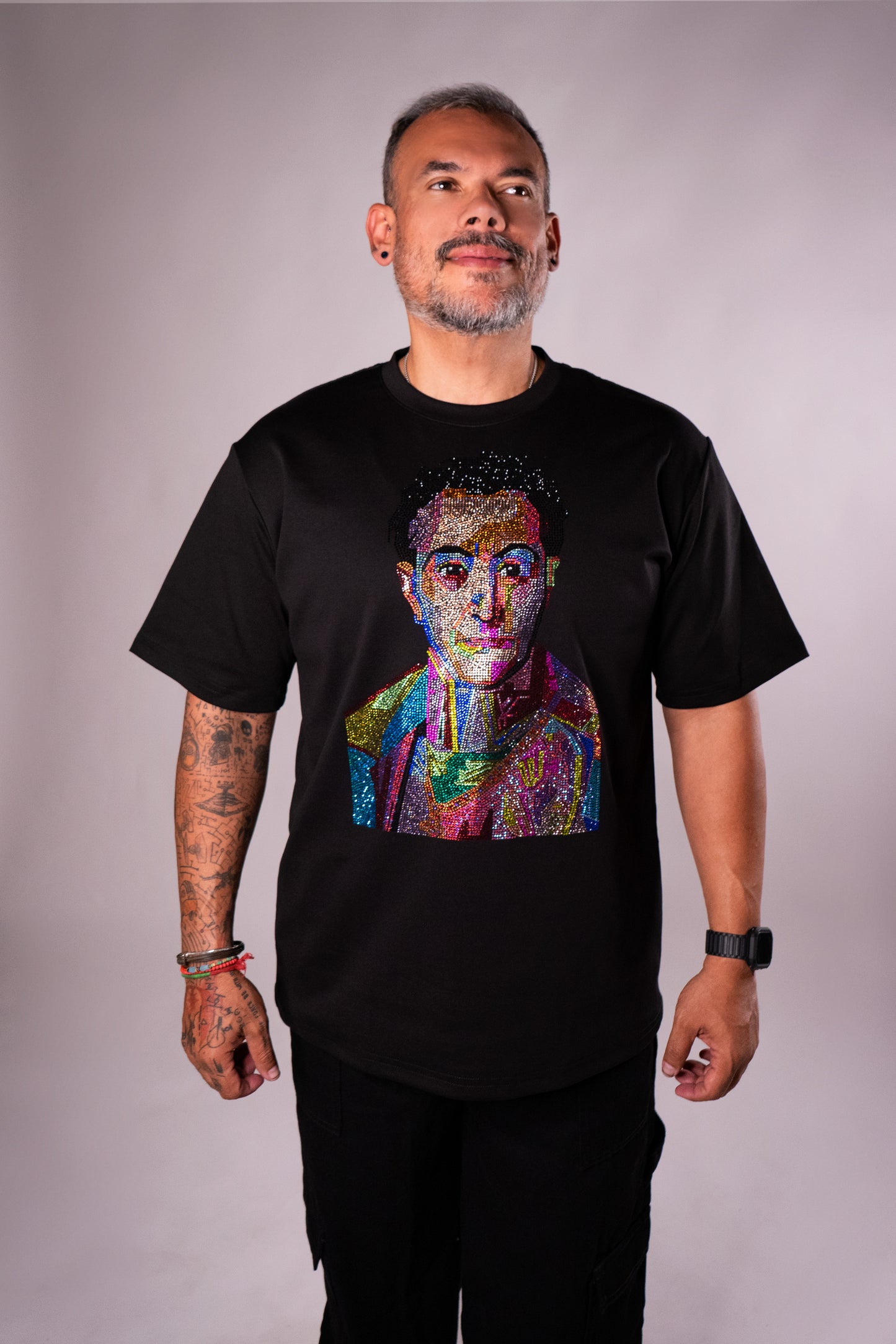 Bolivar Color Negro Manga Doblada Hombre