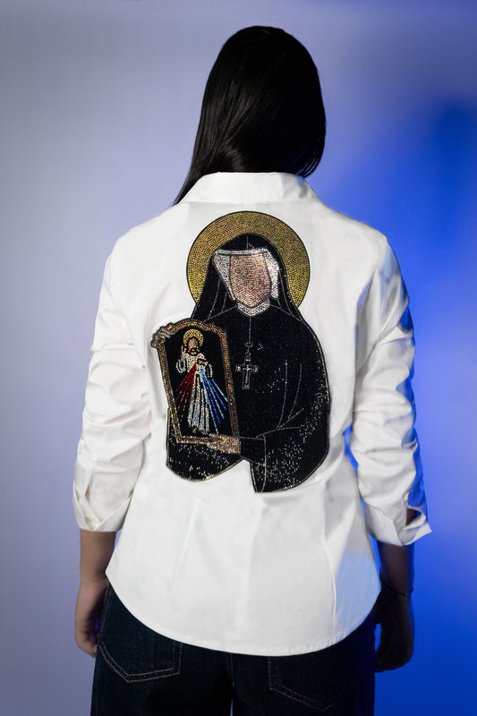 Jesus de la Misericordia y Santa Faustina Camisa