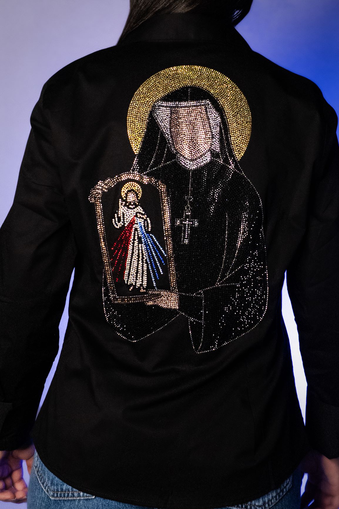 Jesus de la Misericordia y Santa Faustina Camisa