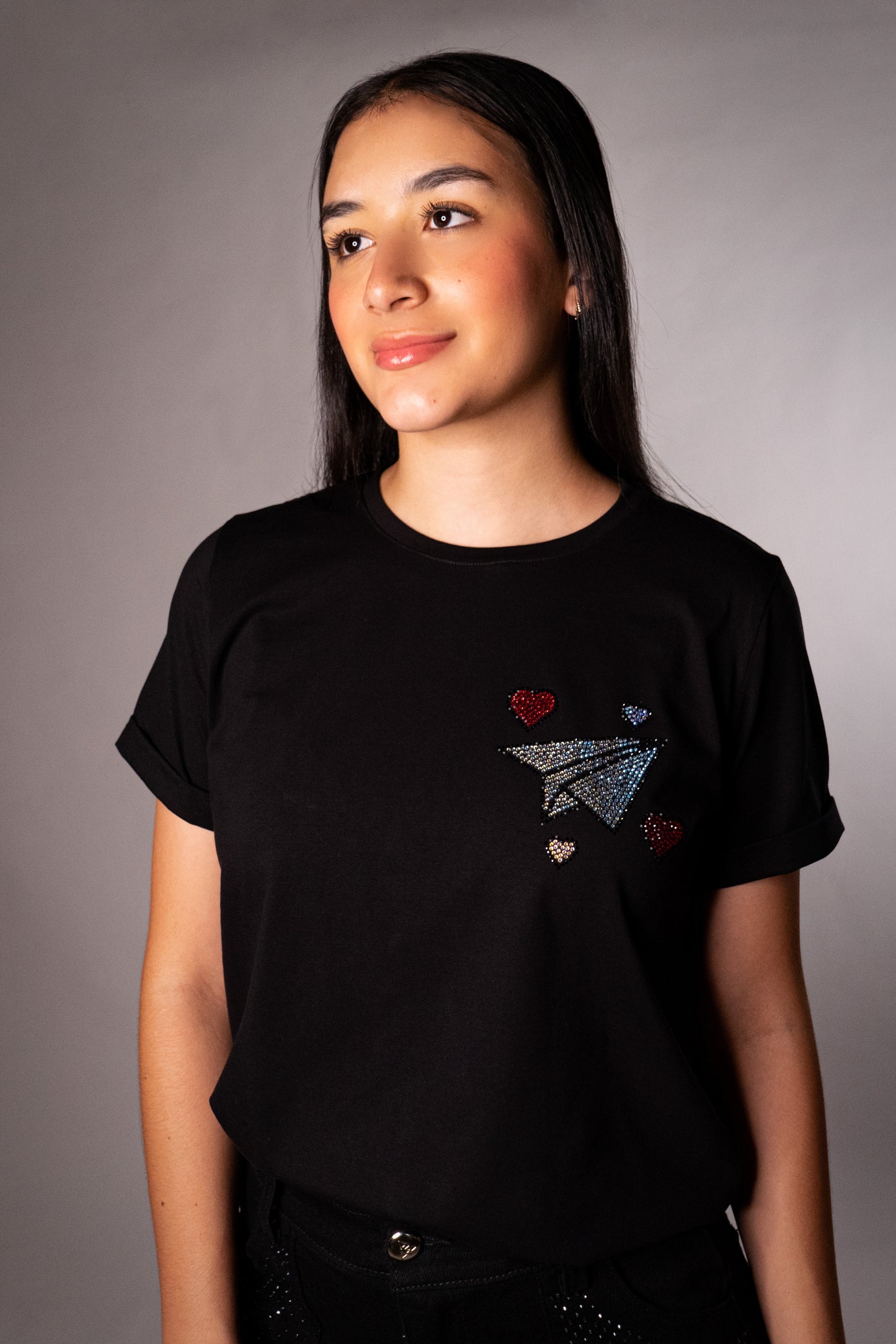 Love In Flight Basic Color Negro Manga Doblada